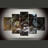 No Framed 5 Pieces Alien Vs Predator V2 Movie Kids Gift HD Wall Art Canvas Posters Pictures Paintings Home Decor for Living Room