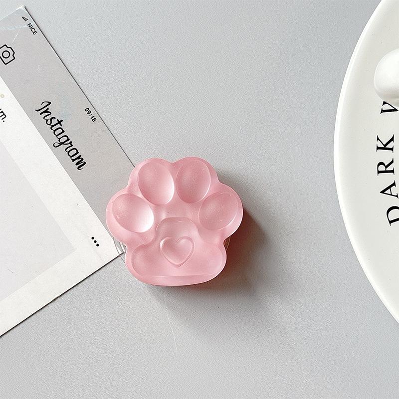 Solid Color Three-Dimensional Cat Claw Mobile Phone Airbag Bracket Pasted Telescopic Wind Desktop Creative Ring Portable
