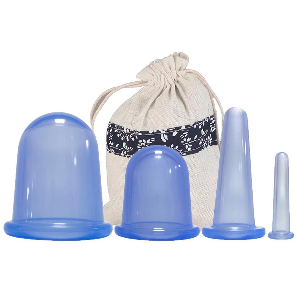 Dispozitiv transparent de silicon pentru masaj facial și cupping cu hidratare