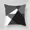 Black and White Gray Geometric Simple Print Pattern Luxury Home Decoration Pillowcase Living Room Sofa Car Cushion Cover