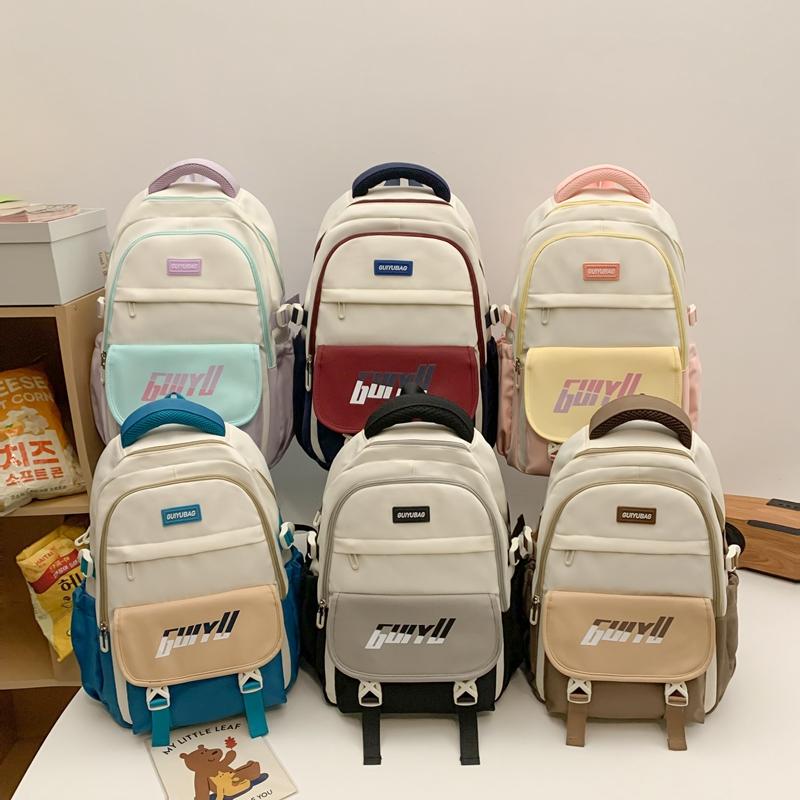 Großer Rucksack im College-Stil für Studenten, Schulranzen für Mädchen, Reiserucksack