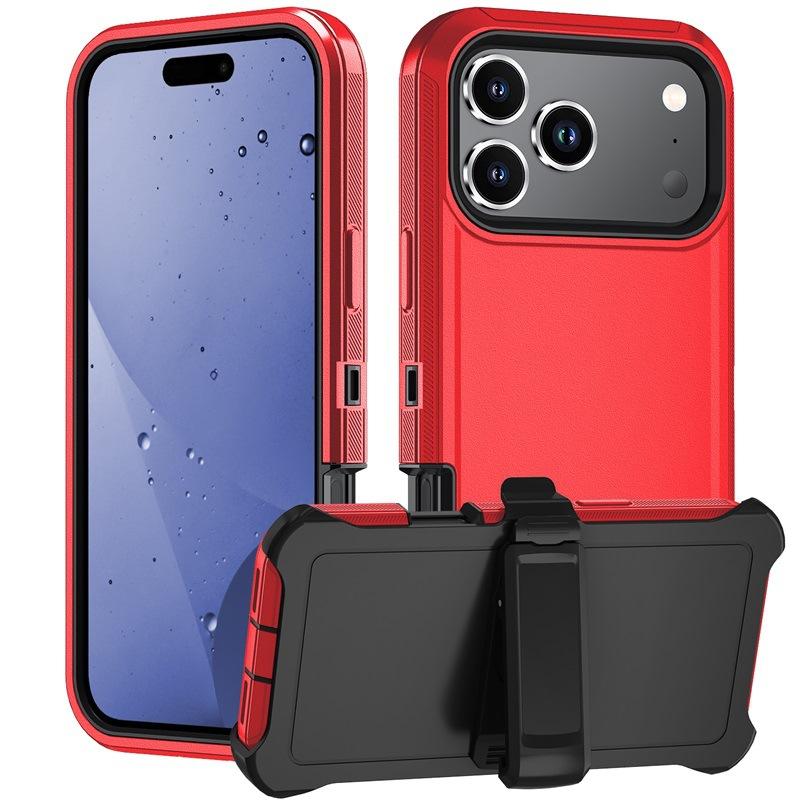 Shockproof Hybrid Case for iPhone 17/17 Air/17 Pro/17 Pro Max - Rotatable Kickstand & MagSafe | Anti-Slip TPU+PC Protection
