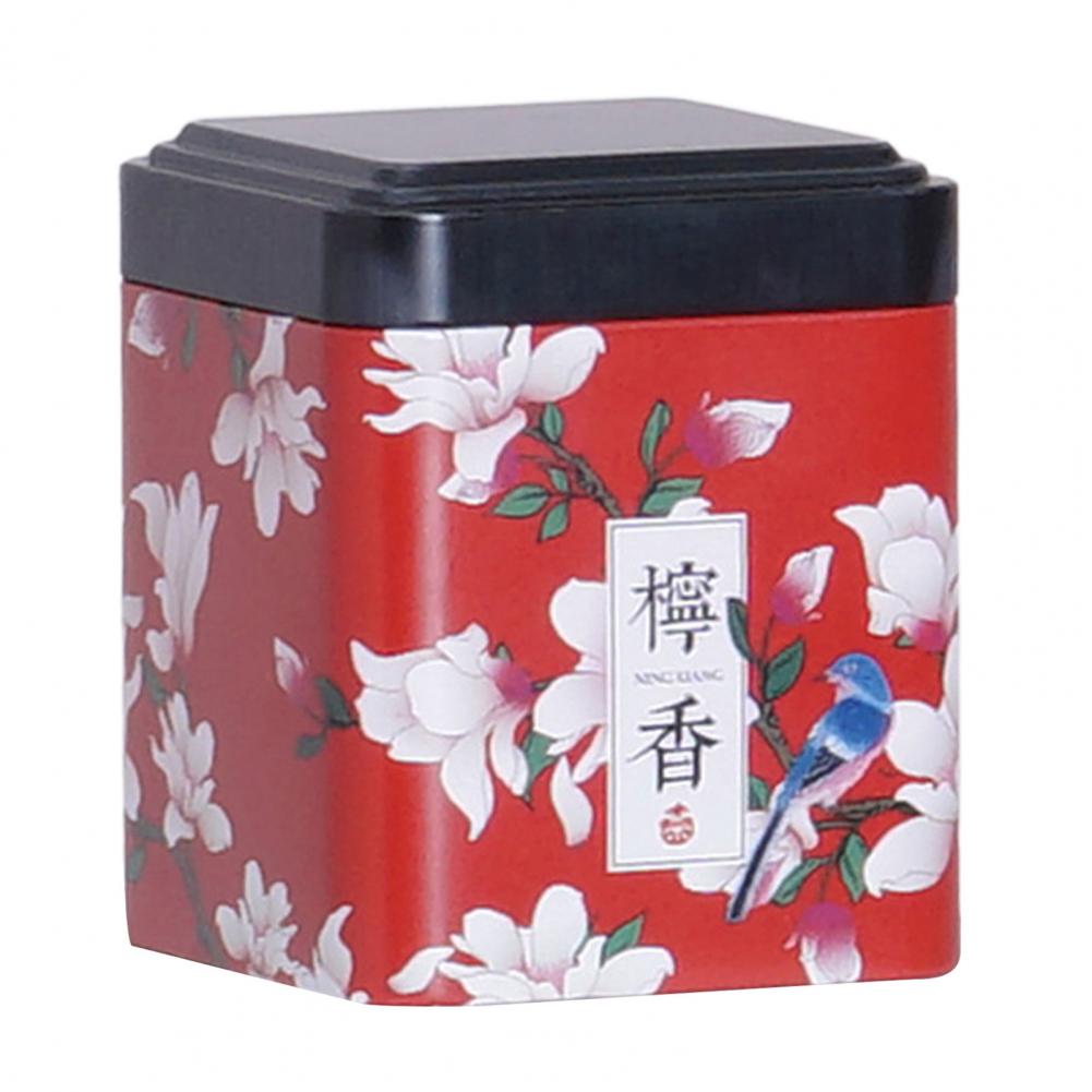 Tea Can Moisture-proof Portable Metal Wide Application Tea Storage Box for Home Multi-function Tea Containers for Living Room