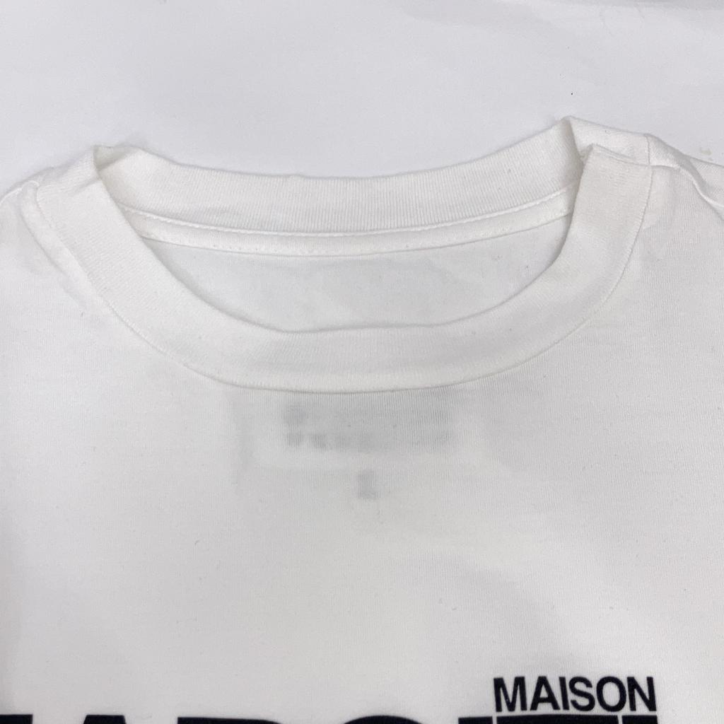 Maison Margiela S50GC0533 19Stainless Steel White Crew Neck T-Shirt tops 44 whiteUsed