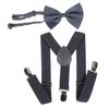 Y-förmiges Baby- und Krawatten-Set für Kinder - Zweiteiliges Verkleidungsoutfit für Kinder mit verstellbarem Baby- und Clip-Krawatte.