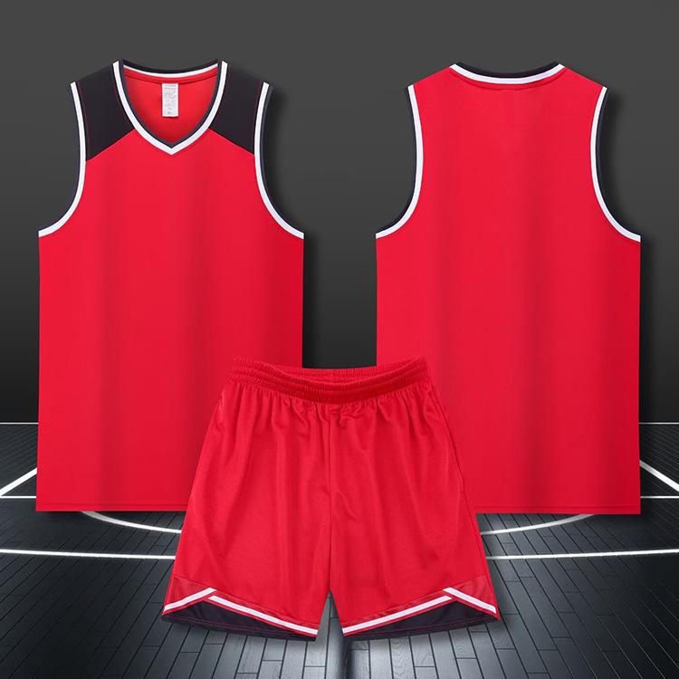 Basketball Suit Sports College Game Jersey Children S Training Jersey Digital Printing Jersey Men S And Women S Summer 3XS красный