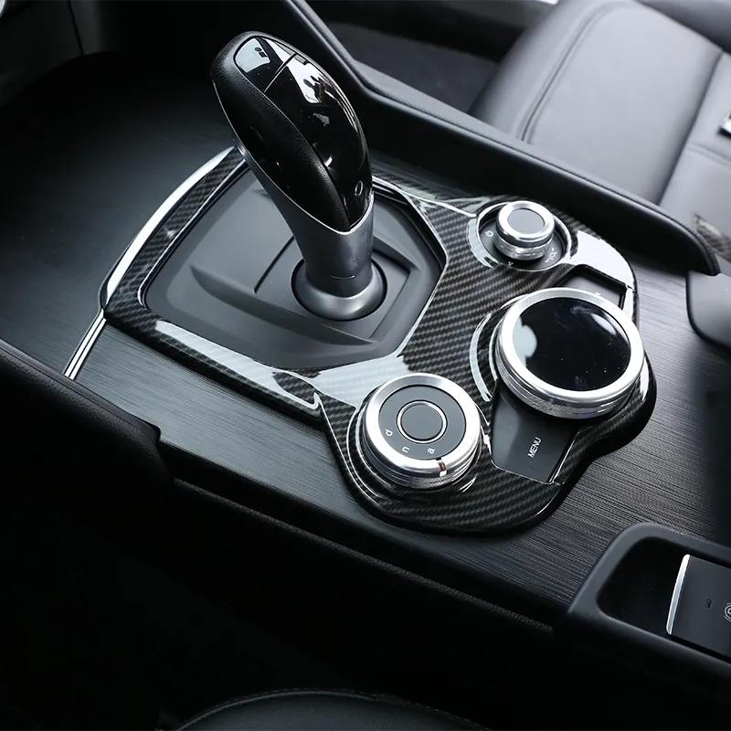 ABS Auto Center Control Shift Panel Trim Rahmen Fit Für Alfa Romeo Giulia Stelvio 2017-Auto Innen