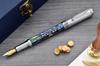 Xezo Maestro Fountain Medium Paua Chrome Limited Serial Pen, Nib, Shell, Plated, Handmade, Edition, Numbered.