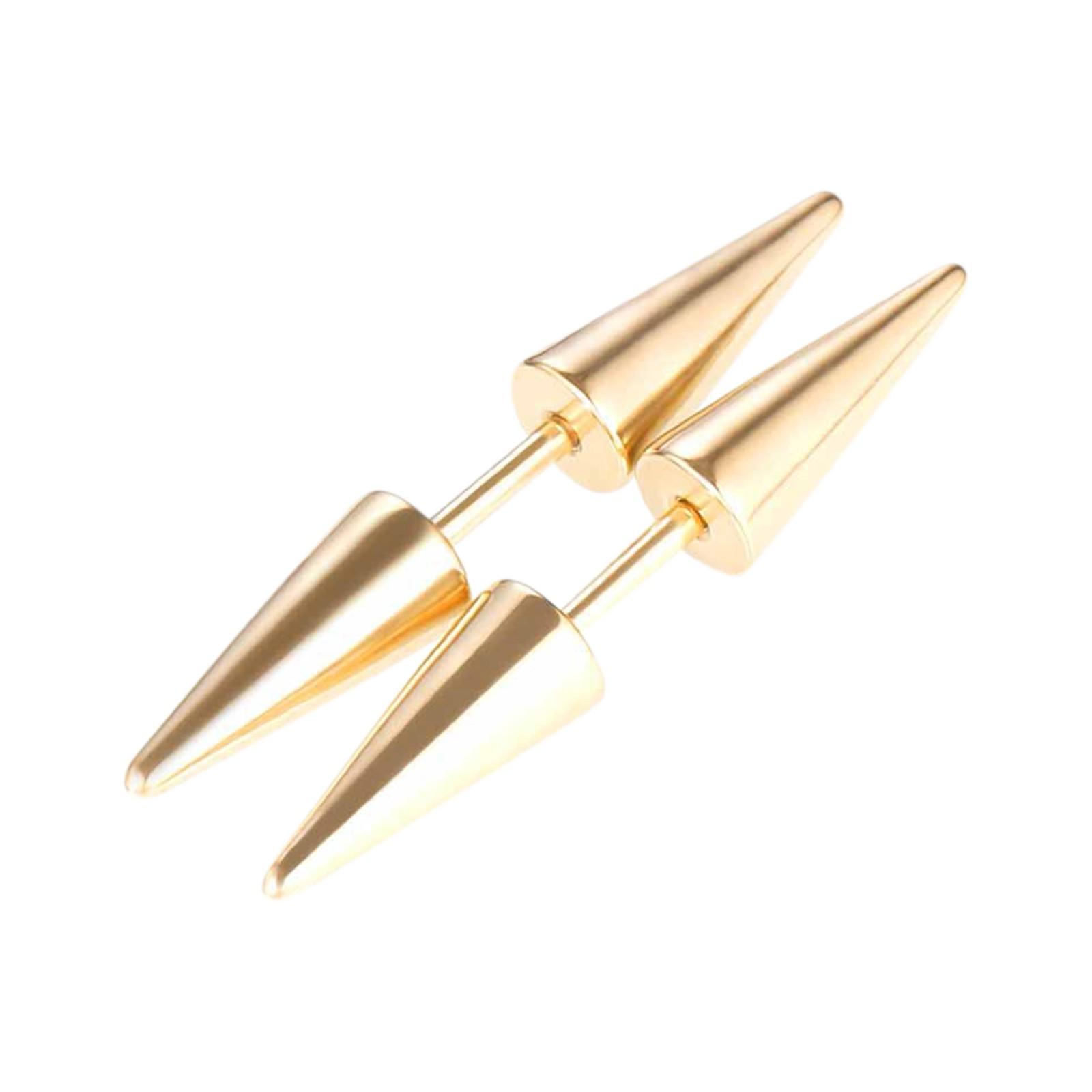 

Серьги в стиле хип-хоп из нержавеющей стали, серьги в стиле панк, персонализированные аксессуары, серьги One Size золотой