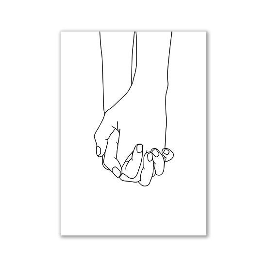 Personalized Print Custom Couple Names and Date Posters and Prints Wall Art Canvas Painting Wedding Anniversary Engagement Gift