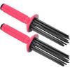 Hair Curler, 2pcs 17 Comb Teeth Curling Wand, Hair Fluffy Hot Tools Curling Iron, Airy Curling Comb Styling Volumizer for Home Salon Travel