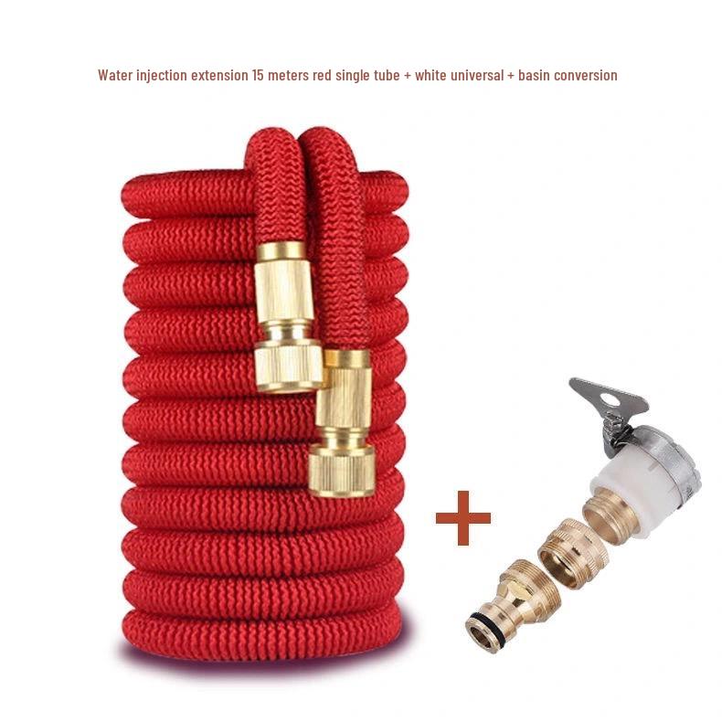 High-Pressure Telescopic Water Hose and Spray Nozzle for Car Wash and Garden Use