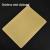 Nordic Gold Stainless Steel File Clip Menu Document Folder Writing Board