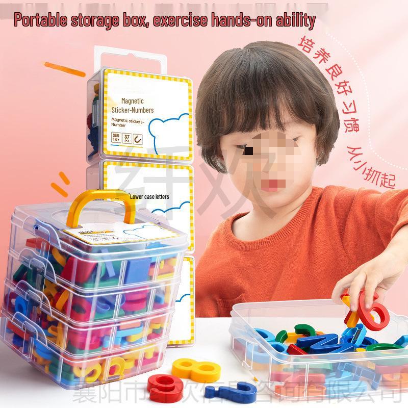 Magnetic Alphabet Stickers: 26 Uppercase & Lowercase Letters for Teaching Aids