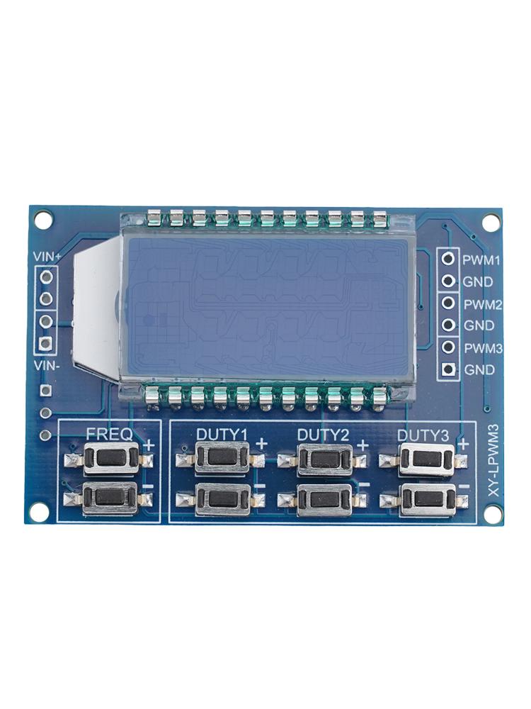 3 Channel For PWM Output Signal Generator with LCD Display for Motor Control and Circuit Applications 1Hz~150KHz