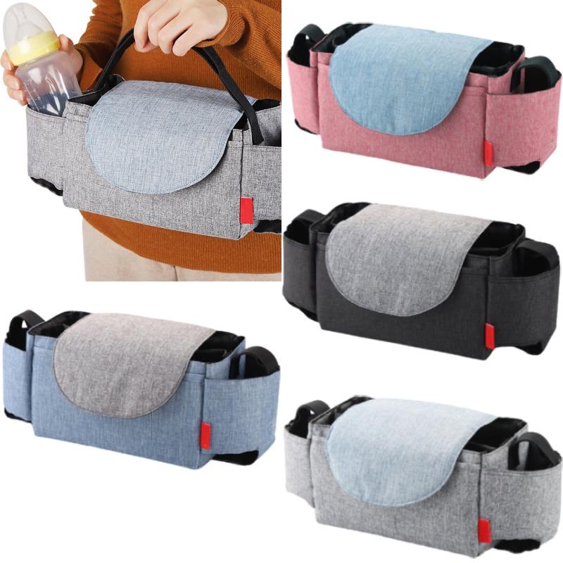 Baby Organiser Pram Mummy Bag Storage Buggy Stroller Pushchair Bottle Cup Holder