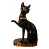 Altes Ägypten Harz Katzen Göttin Bastet Figur für Regal Styling, Indoor Dekorative Statue für Schreibtische und Vitrinen