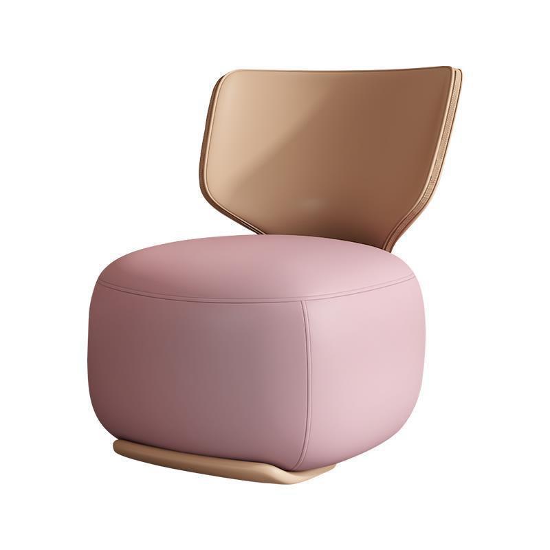 Log Light Luxury First Class Cabin Lounge Sofa Chair Nordic Living Room Fabric Low Stool Balcony Leisure Armchair 2024 New