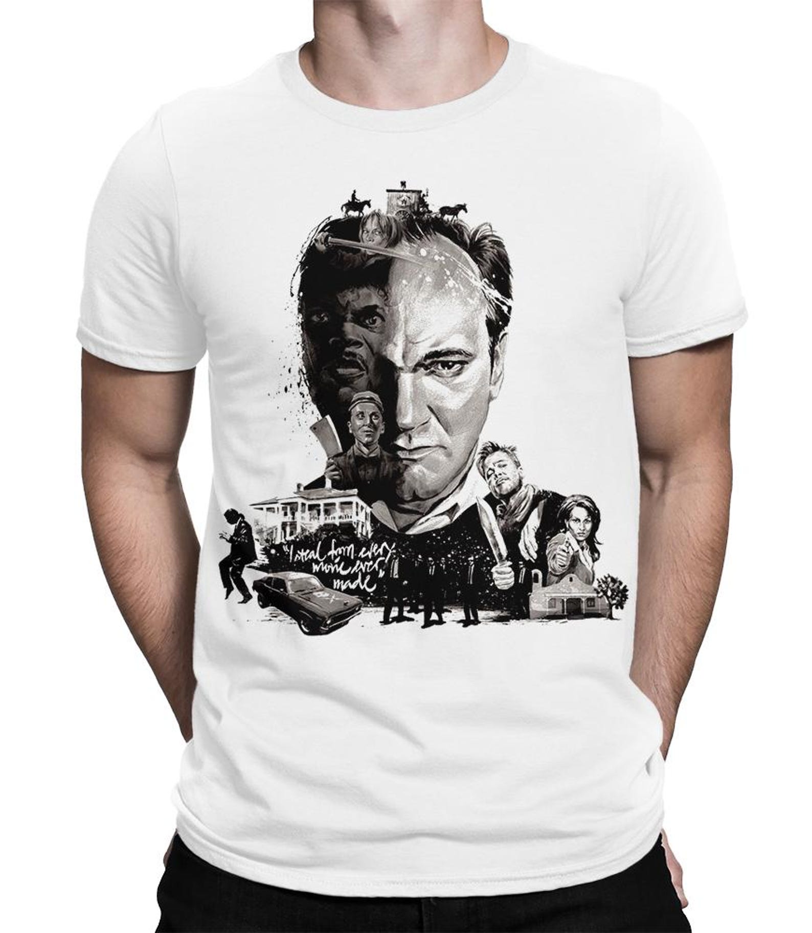 Quentin Tarantino Movies T-Shirt, Men s and Women s Sizes 2XL