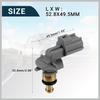 Coolant Temperature Sensor for Land Rover Range Rover Durable No.LR041442 Water Temp Sensor Gold Tone Inner Replacement Car Parts