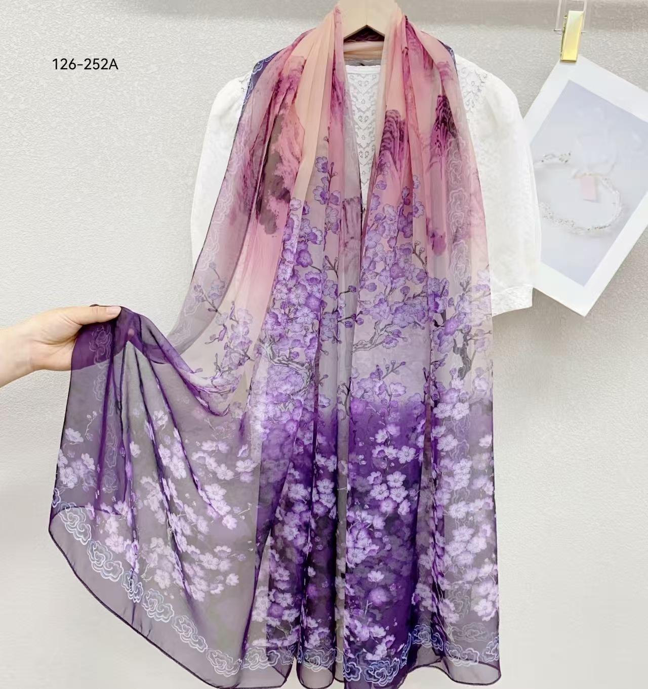 

Silk Scarf for Women Foulard High Quality Bandana Scarves Female Neckerchief Headkerchief Shawl Wrap echarpe luxury brands 130x190cm