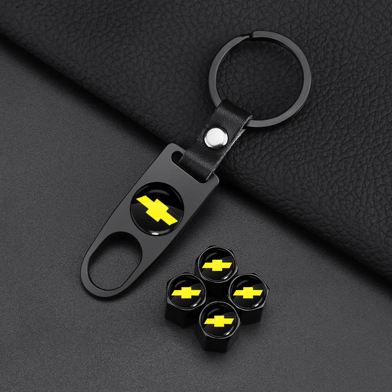 1 Pezzo Portachiavi Emblema Auto Portachiavi in Metallo e Pelle Portachiavi Accessori Auto per Chevrolet Captiva Colorado Cruze Spark Malibu