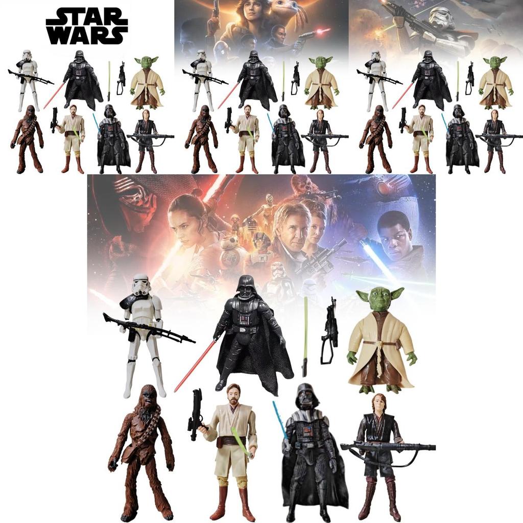 Star Wars Akční figurky Černý Sith a Bílý Clone Trooper 3,75 palce Kloubové PVC Sběratelské předměty