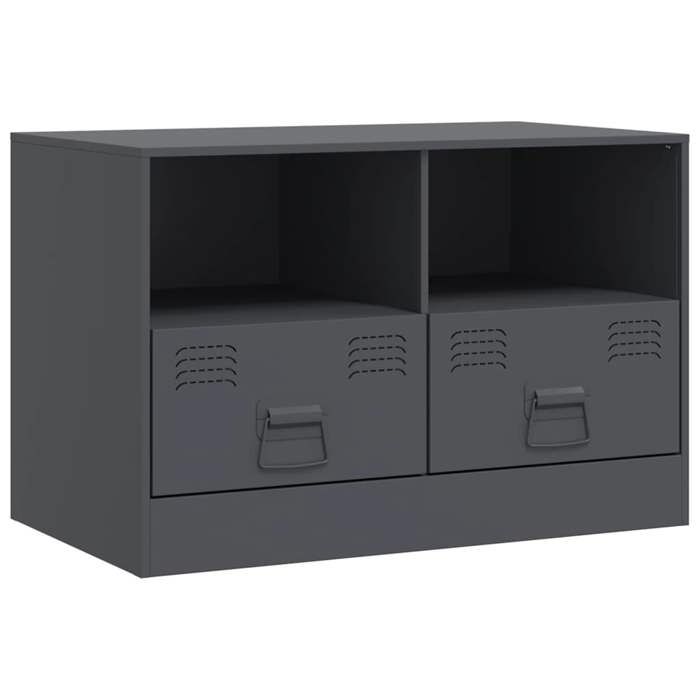 VidaXL Meuble TV anthracite 67x39x44 cm acier 841743