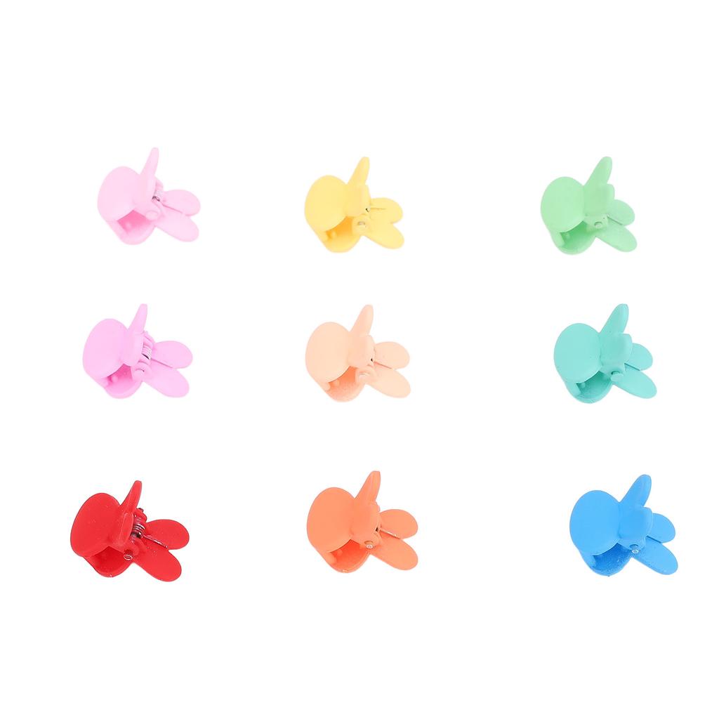 100 ks Roztomilá Mini Zaječí Sponka do Vlasů Ozdoba do Vlasů Barevná Silně Drží Roztomilé Králičí Vlasové Doplňky