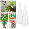 2 PCS Foam Cone Christmas and Crafts for Kids Themed Party Ornament DIY Decorations Children Supplies Shaped Polystyrene