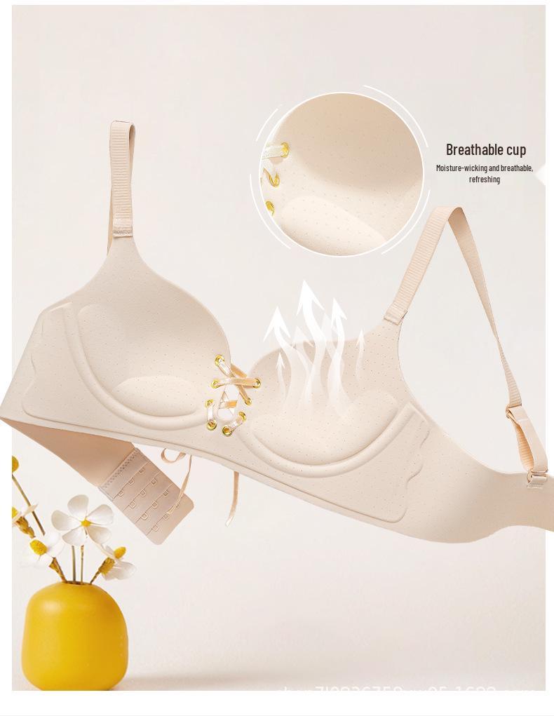 Smooth Seamless Strappy Push-Up Bra: Wirefree Support for Small Chests