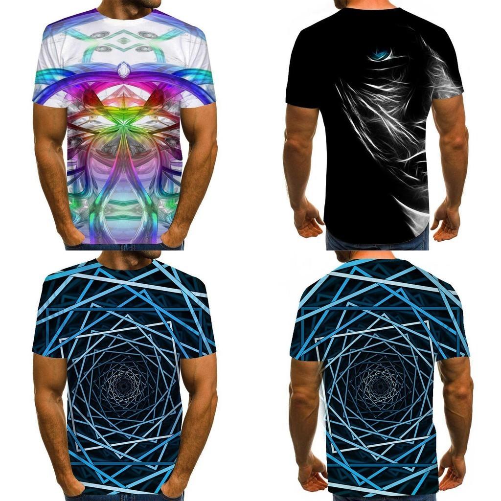 Lebhaftes Lustiges Hypnose 3D T-Shirt Für Männer Und Frauen Mit Weichen Lässigen Kurzen Ärmeln