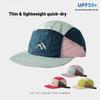 Unisex 5 Panel Cap Short Brim Baseball Cap Color Block Mountain Hat Outdoor Hiking Breathable Streetwear Casquette Men Women