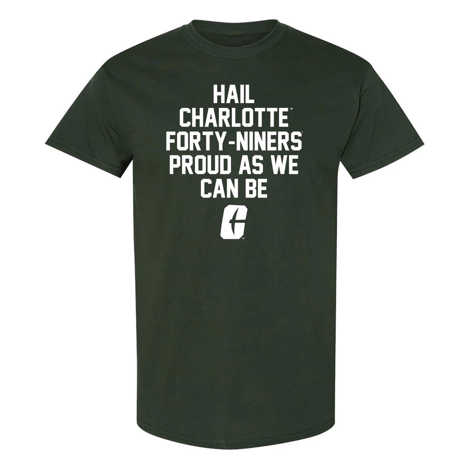 UNC Charlotte Forty-Niners Fight Song Sport T-Shirt - Forest M