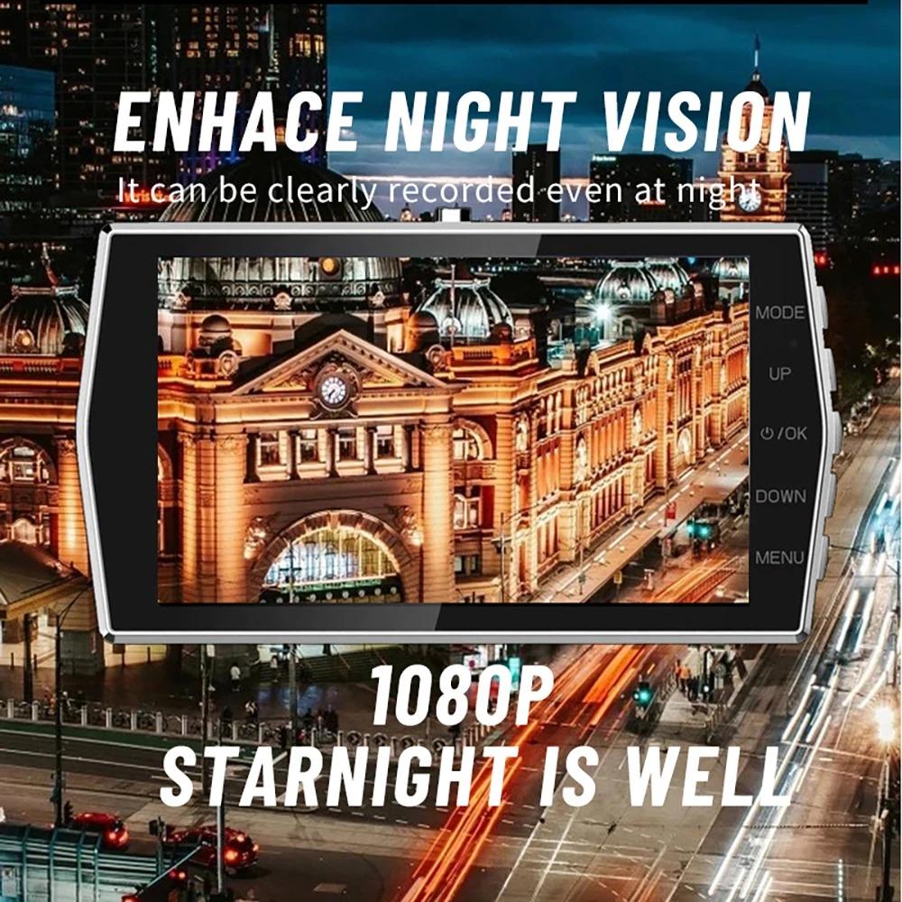 DVR pentru mașină Full HD 1080P Cameră de bord Cameră de bord Conducere Înregistrare video Cutie neagră Cameră de bord automată Viziune de noapte Accesorii auto Registrator