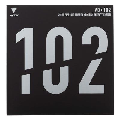 VICTAS Table Tennis High Energy 020222 VO>102 Rubber, Tension, Offensive, Black, 2.0mm,