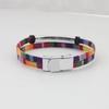 European & Korean Bohemian Multi-color Yabu Stainless Steel Woven Couple Bracelet