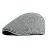 Fashion Winter Beret Hat Thick Warm Casual Newsboy Hat Soft Retro Leisure Visor Cap Men Women