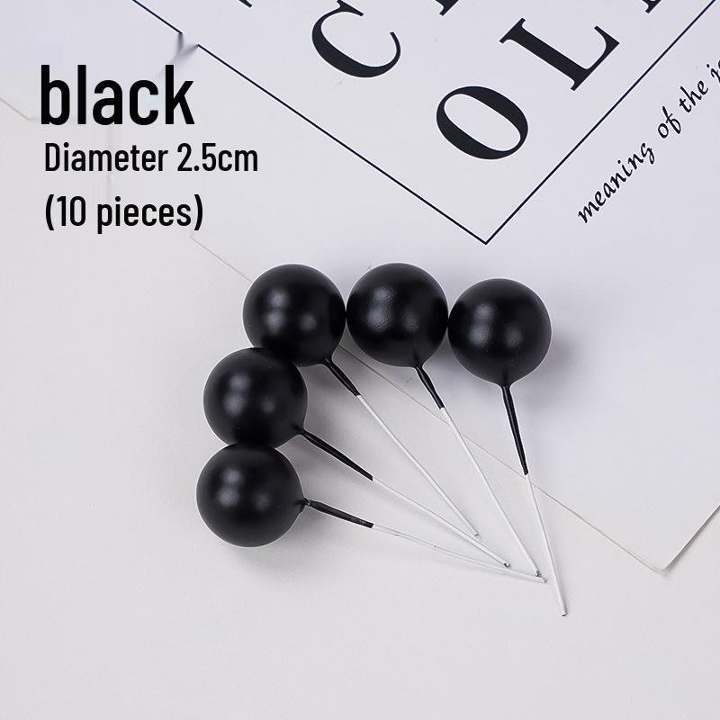 100pcs Cake Toppers: Gold, Silver, and Colorful Balls for Birthday Party Decorations