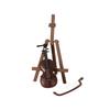 Miniature Dollhouse Christmas Violin Stand Model Prop