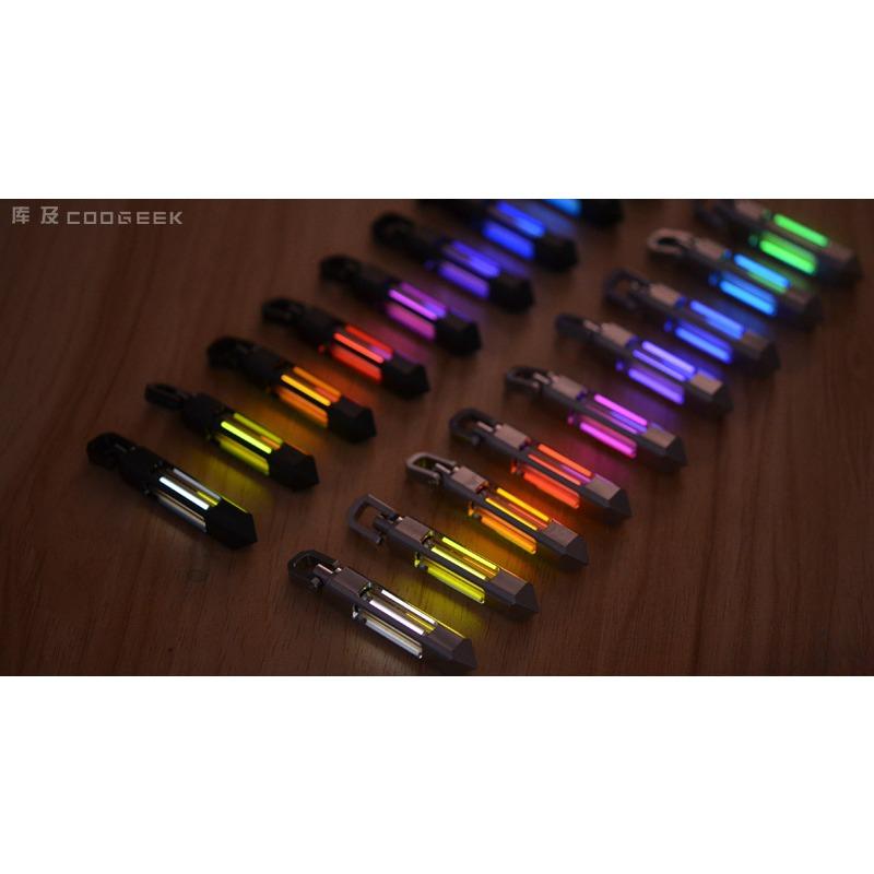 Titanium Tritium Trachea Keychain Self-luminous 25-year Necklace Pendant Removable Nuclear Reactor Tip Design