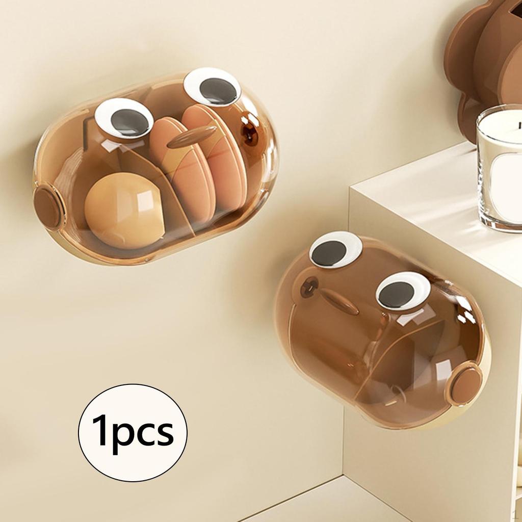 Blender Holder Case Makeup Sponge Wall Mounted Dustproof Powder Puff for