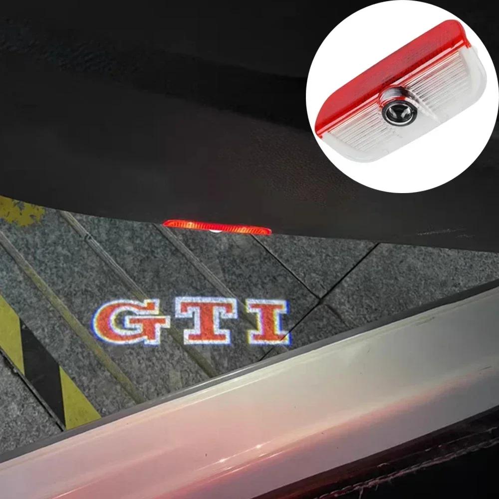2026 Hot For VW VOLKSWAGEN 2Pcs LED Car Door Light Welcome Projector Lamp for VOLKSWAGEN VW Golf 5 6 7 GTI GTD GTE Sagitar Toura