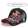 Atmungsaktive Blumen Schmetterling Stickerei Hut Verstellbar Damen Baseballkappe Sonnenhut Outdoor Reisen