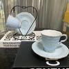 European Luxury Phnom Penh Coffee Cup Household Relief Bone China Cup Dish Set Afternoon Tea Cup Dish Water Cup Tea Cup