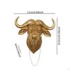 Animal Head Wall Buffalo Sculpture Decor Mount Minimalist Artistic Modern