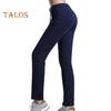 Women Yoga Pants with Pockets Adjustable Drawstring Stretch-Fitting Long Trousers Athletic Compression Leggings