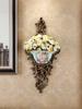 European Wall-Mounted Vase: Creative Resin Ornament for Retro Home Decor