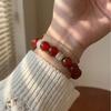Winter Joy2026Natural Red Agate Crystal Bracelet - High-End Luck-Bringing Amulet for Women