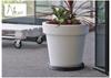 Anthracite flowerpot stand on wheels, 44 cm